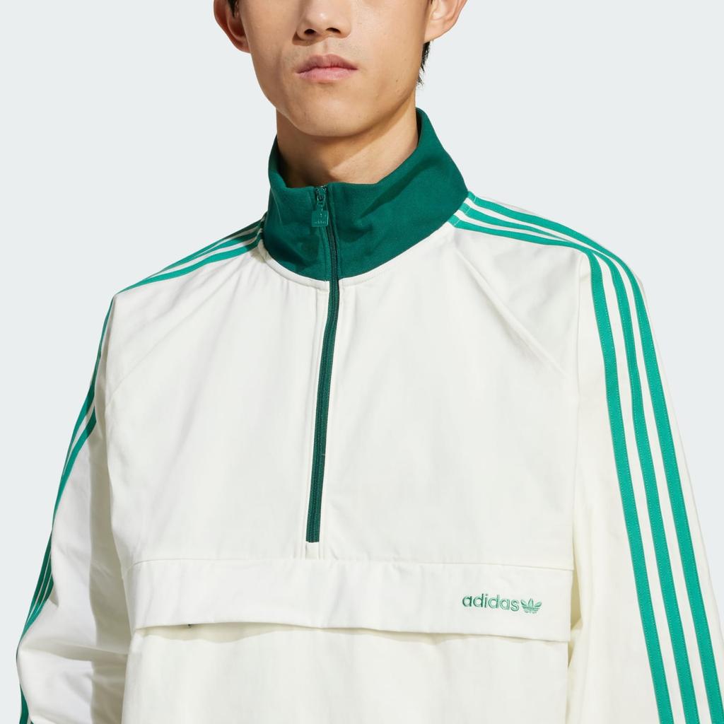 adidas Originals 3-Stripes Fashion Simple Loose Long Sleeve Jacket Men Jacket Off-White JC8375