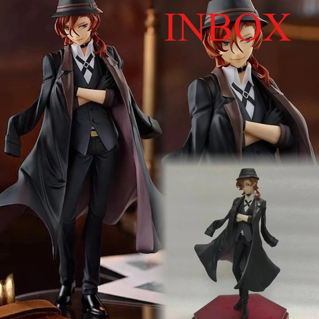18cm Nakahara Chuuya Dazai Osamu PVC Actionfigur Bungo Stray Dogs Figur Sammlerstück Modell Spielzeug Kindergeschenk Ornamente Puppenspielzeug