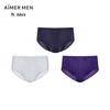 Aimer Men's Antibacterial Modal Mid-Rise Briefs (3-Pack Gift Box)