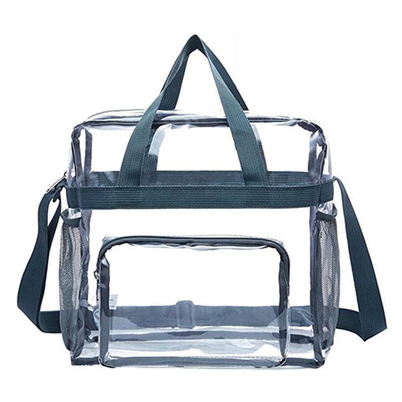 Transparent PVC Waterproof Large Cosmetic Bag Women Handbag Beauty Case Travel Organizer Beach Toiletry Pouch Clear Makeup Bag