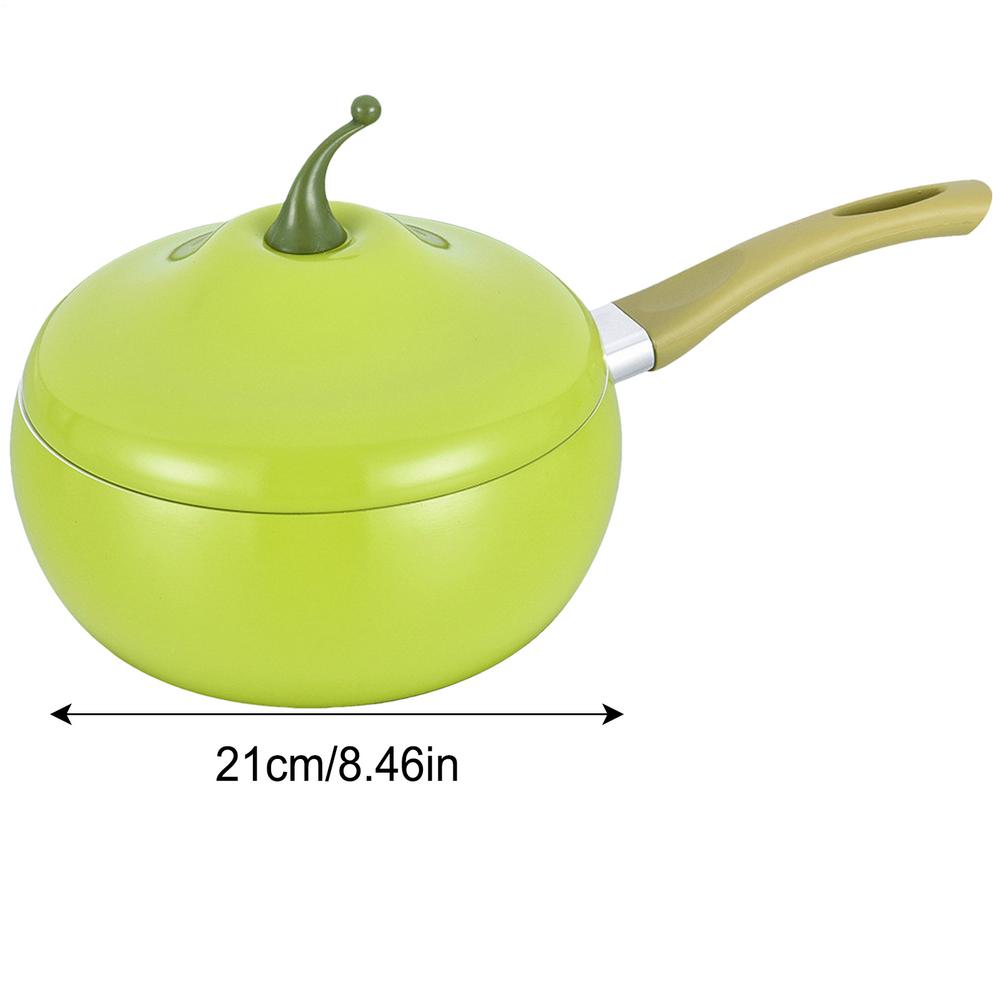 1pcs Non-stick Soup Pot Aluminum Eggplant Tomato Apples Pear Avocado Dessert Saucepan Frying Pan Multi-Use Kitchen Supplies