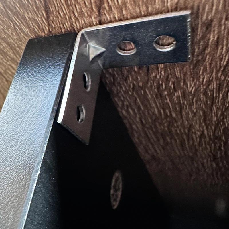 12 Stück L-förmige Metall-Winkelbleche Schubladenregal Wandhalterung Befestigung Rechtwinklige Winkel Möbelbeschläge