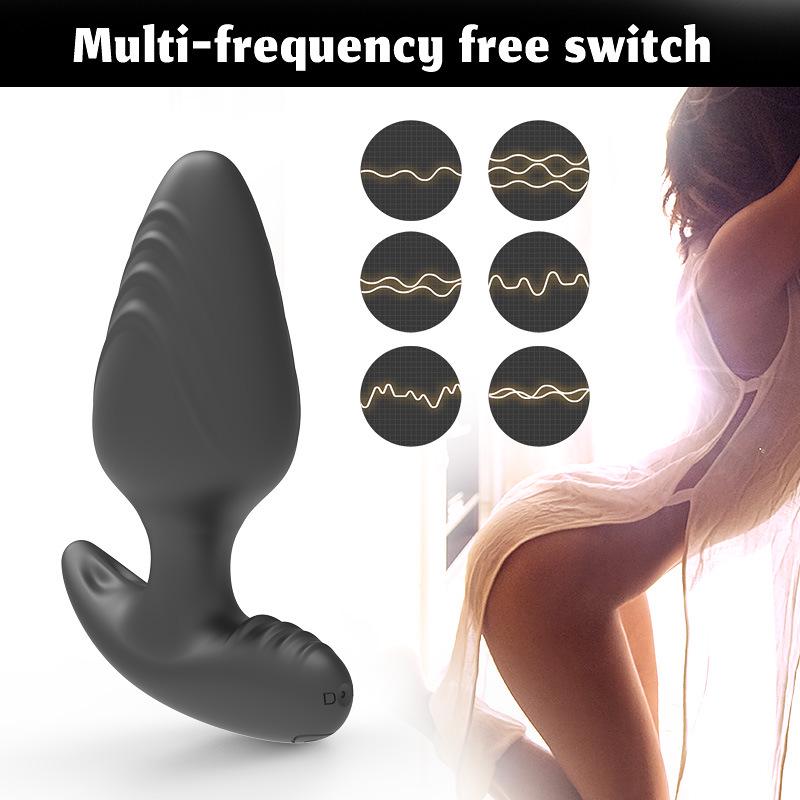 Remote-Controlled Silicone Prostate Vibrating Massager for Adults - Wearable Anal Plug for Men and Women