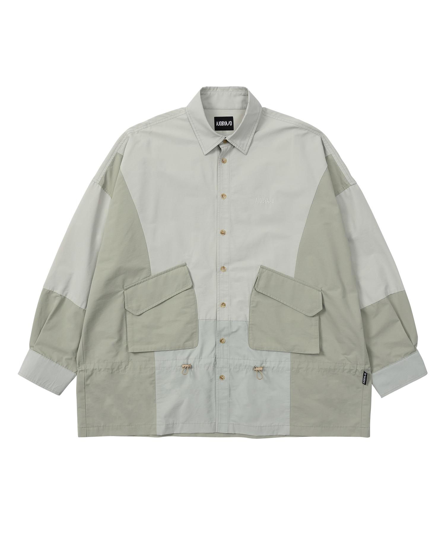Azo By Azo Nylon String Oversized Shirt [Light Gray] Reference/Relaxed(L)
