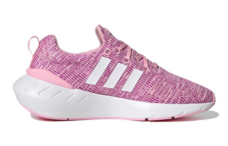 Adidas Originals Swift Run 22 J Abrasion Resistant Breathable Low top Kids' Running Shoes Purple Pink GW8177