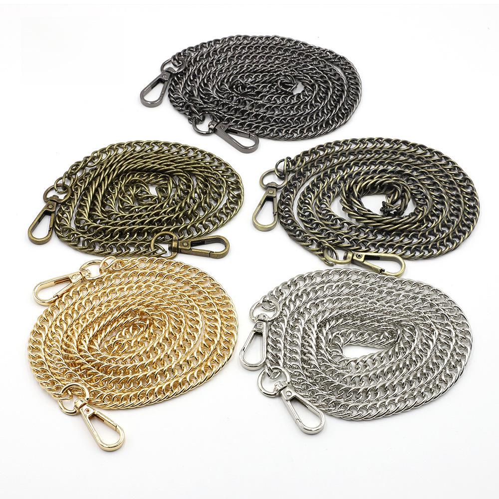 Umhängetaschengurt aus Metall mit Kette, 120 cm, für Schultertaschen und Gepäck