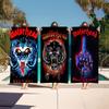 M-Motorhead Rock N Roll Warpig Demone Blu Copertina Album Asciugamano da Spiaggia Microfibra Asciugatura Rapida Senza Sabbia Asciugamano Sportivo Palestra Per Nuoto