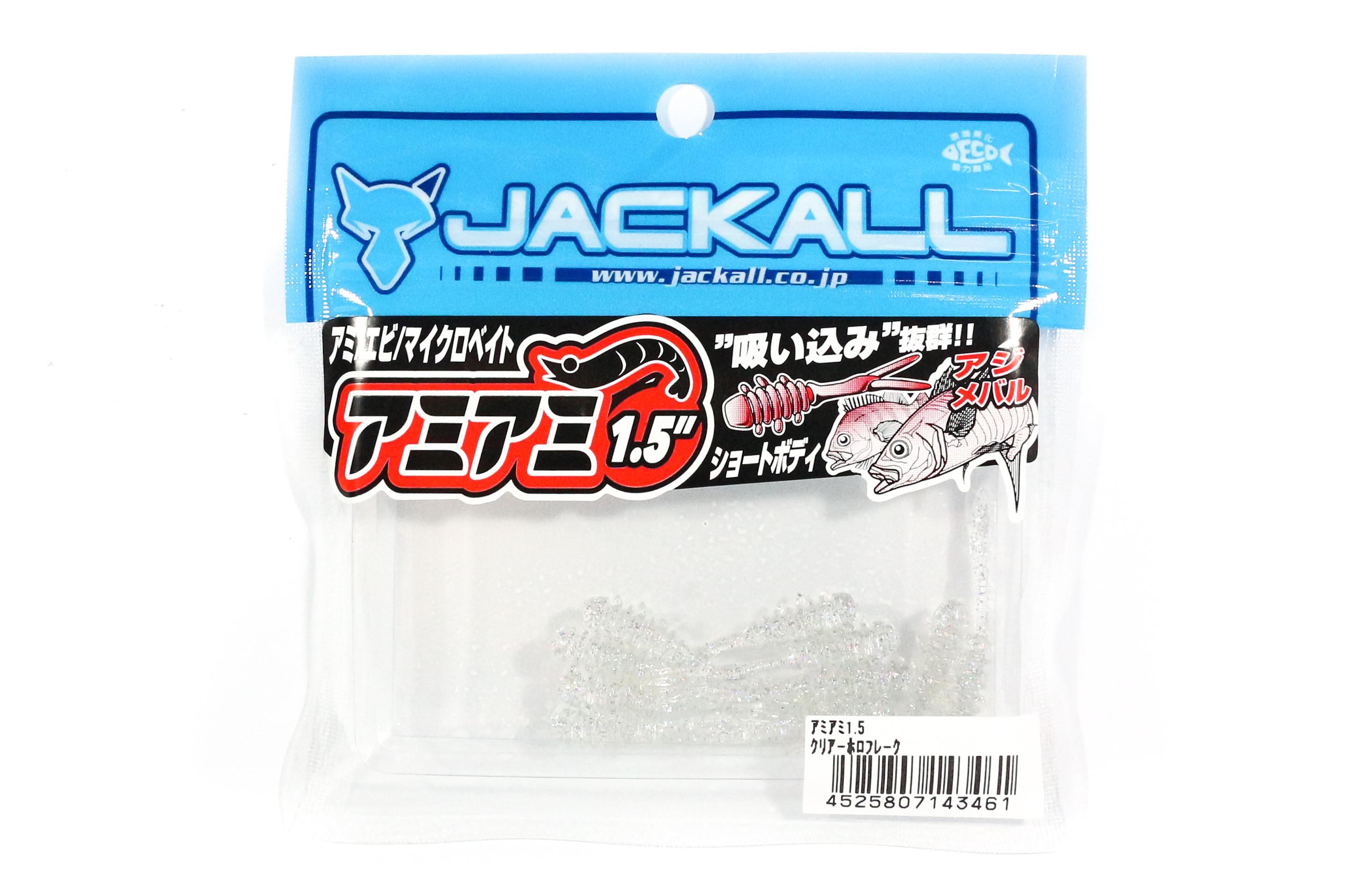 

Jackall Soft Lure SW Light Game Amiami 1.5 Inch Clear HL Flake (3461)