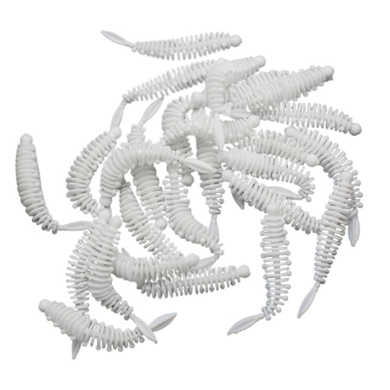 20Pcs Color Fishing Lures Slow Sinking Lures Fishing Simulations Loach Soft Baits Colorful Swimming Lures Fishing Baits