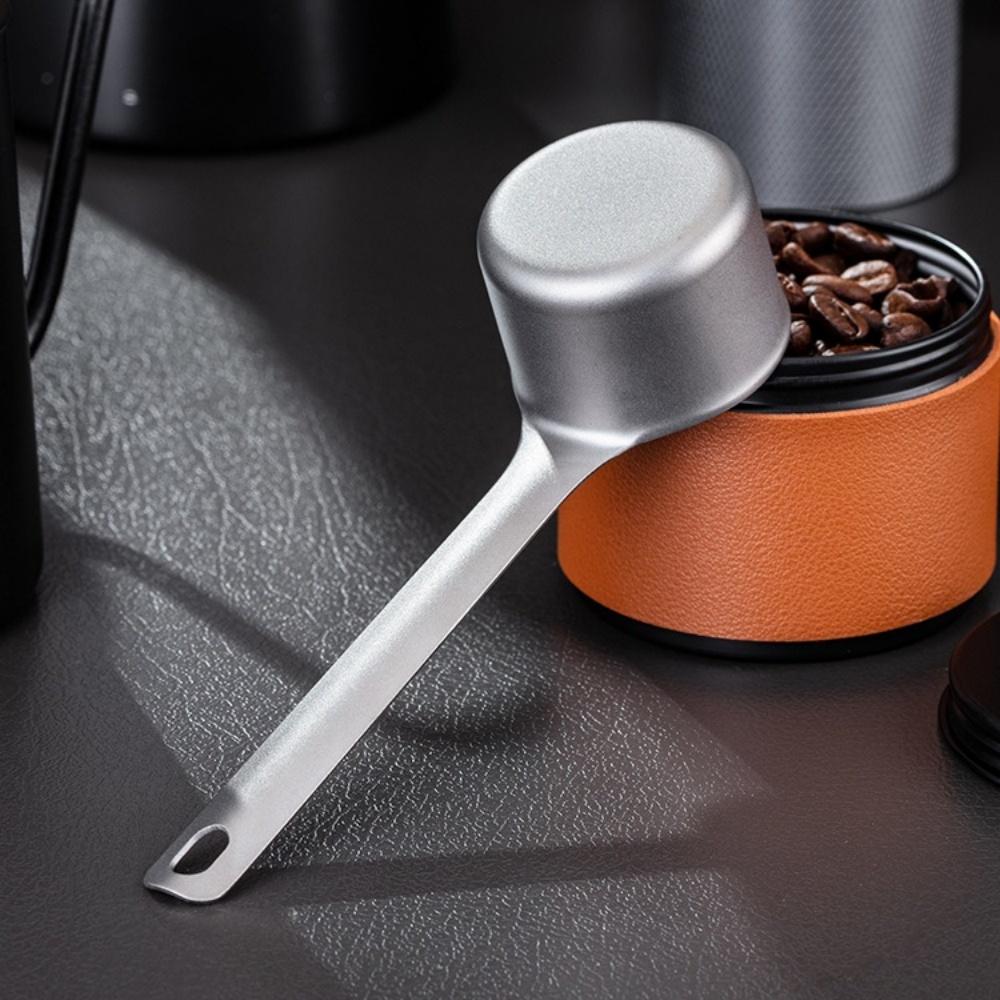 Pure Titanium Measuring Spoon : Coffee Beans/Powder, Milk/Fruit Powder – Baking, Milk Tea Shop Use, Scoop for Baristas, Bakers, Home Cooks KFS-006