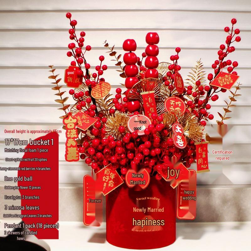 Fortune Flower Bucket: Home & Wedding Décor, Housewarming & Newlywed Gift