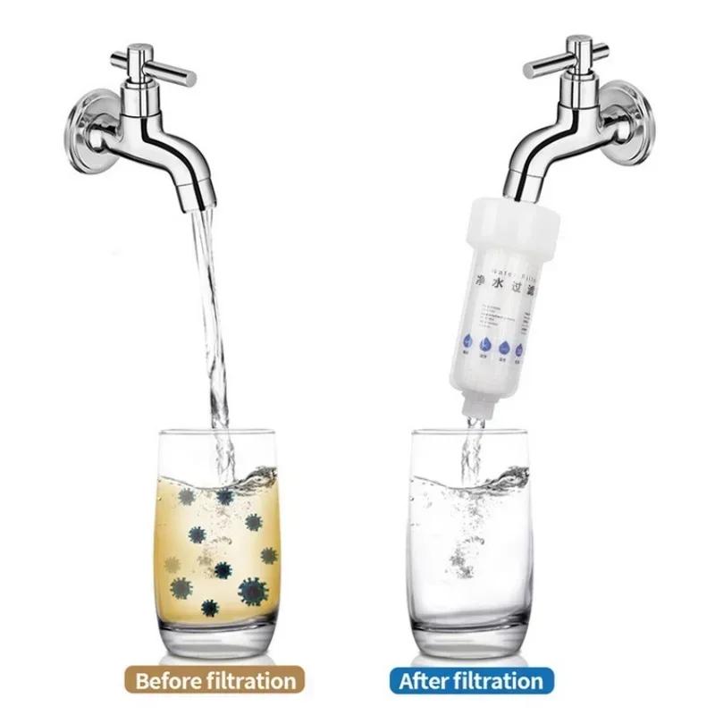 Water Filter Cartridge Washing Machine Filter with Adapter Bathroom Water Heater Toilet Household Purifier