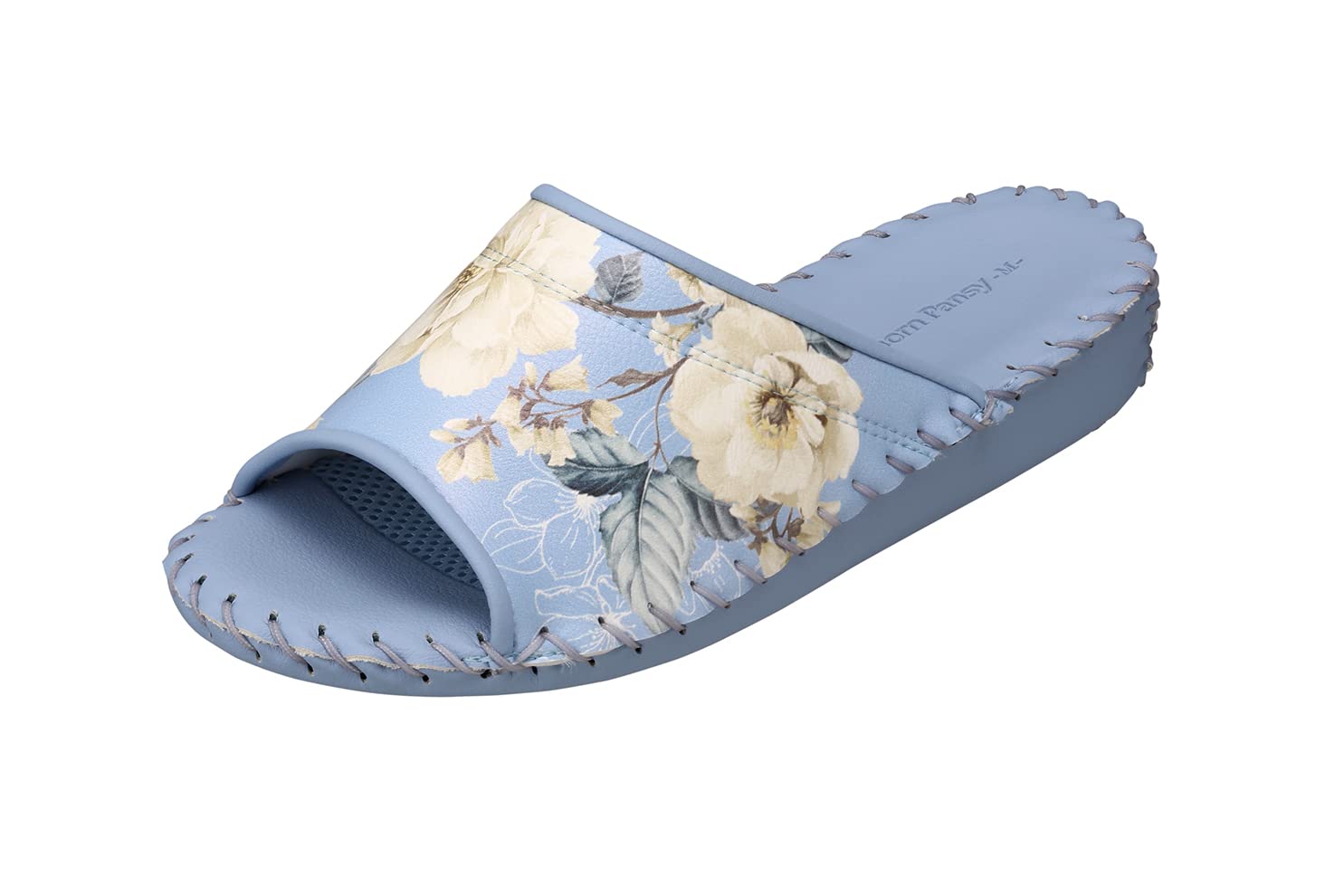 

Pansy 9306 Antibacterial Indoor Size Blue Women s Hand-Knitted Slippers, M, синий