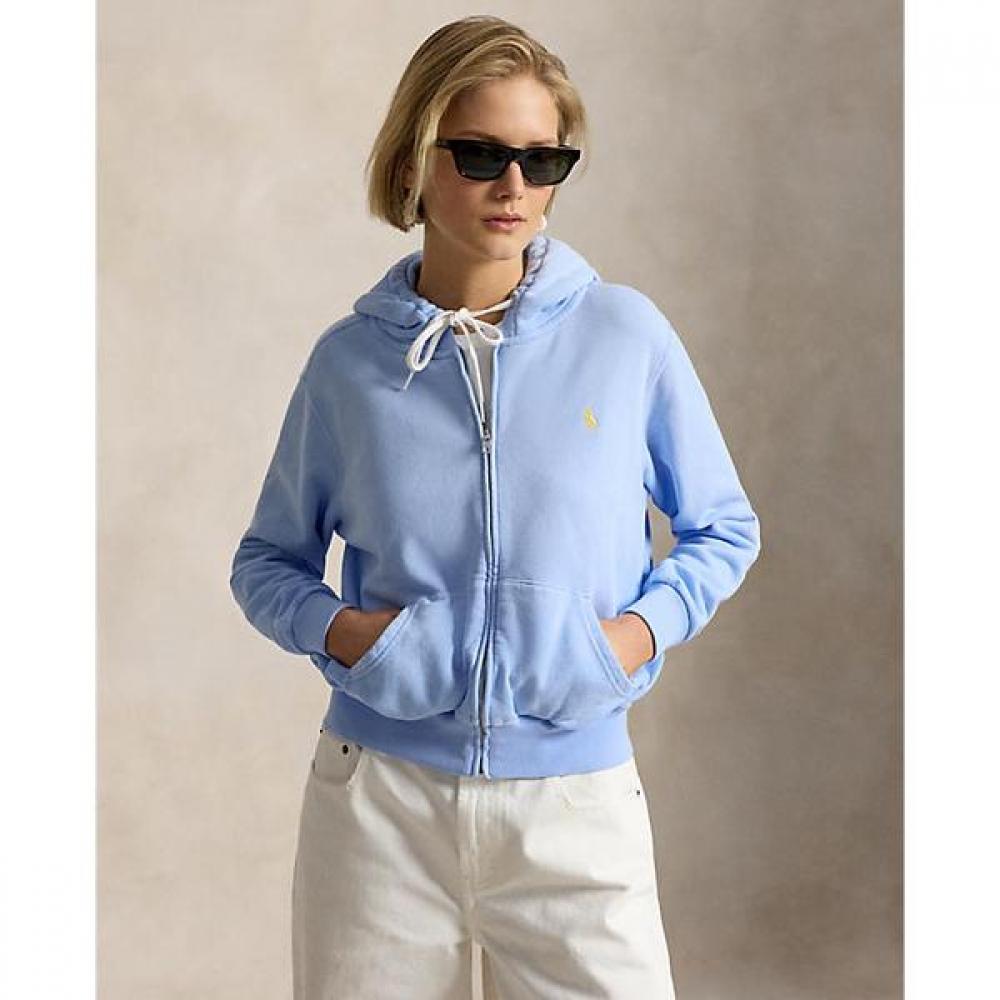 Polo Ralph Lauren Women S Lightweight Fleece Full Zip Hoodie Wmpokninfb21061400 XS