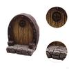 Enchanted Garden Door Resin Miniature Entryway Decor Fairyland Accessory for Outdoor