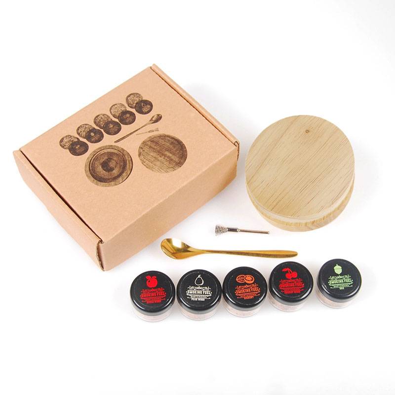 Cocktail Smoker Kit With Wood Chips Whiskey Wooden Smoked Wood Hood Smoker For Drinks Kitchen Bar Accessories Tools Bar Cocktail