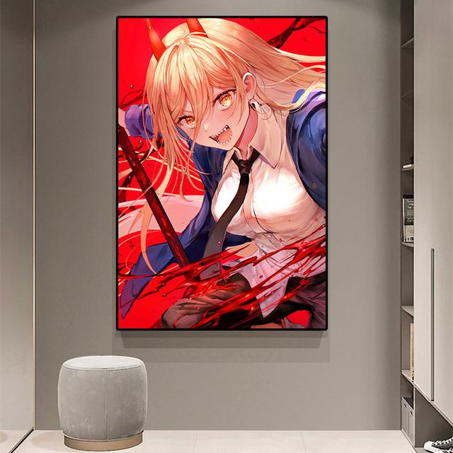 Japanese Action Anime Cartoon Chainsaw Children's Room Art