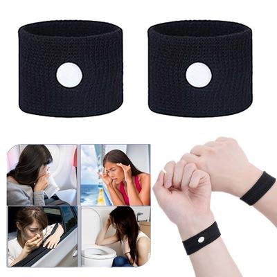 2PCS Sports Safety Wristbands Wrist Support Carsickness Seasick Anti Motion Sickness Wrist Bands Anti Nausea Wristbands
