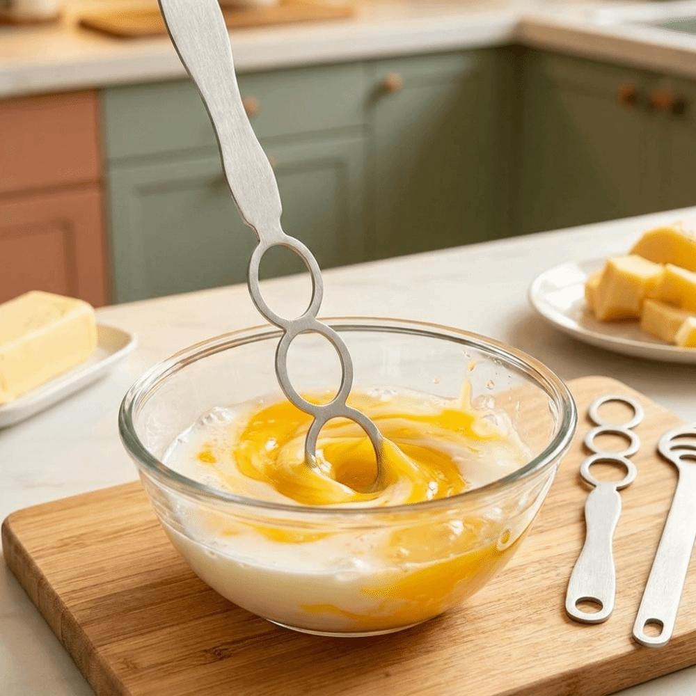 Stainless Steel Butter Spreader Efficient Handheld Mixer Kitchen Gadget Sauce Spreader  Food Prep