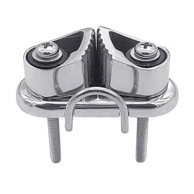 Boat Cleats Stainless Steel Cleat for 3‑15mm Rope Boat Hardware Leading Rings Fairlead for Boat Canoe Dinghy