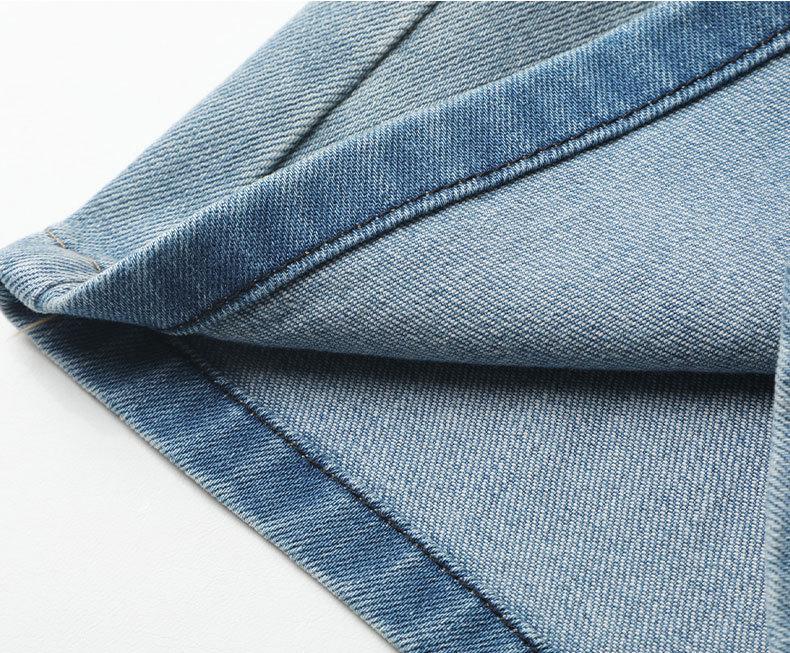 2025 Damen Bestickte Denim Shorts - Schlankmachend, Lockere Passform, Gerades Bein, Weitbeinige Hose