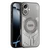 For iPhone 17 Magnetic Case Aluminium Alloy+PC+TPU Hollow Heat Dissipation Phone Cover