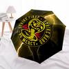 Cobra Kai, Lightning Automatic Opening and Closing, 8 rib Structure Portable Umbrella, Suitable for Men and Women in All Seasons  Perfect Gi