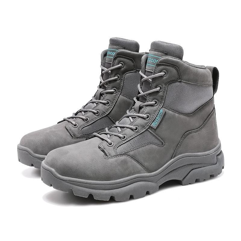 Manufacturer Hot-selling Outdoor Hiking Shoes Training Combat Desert Hunting Boots Large Size Men's and Women's Combat Boots