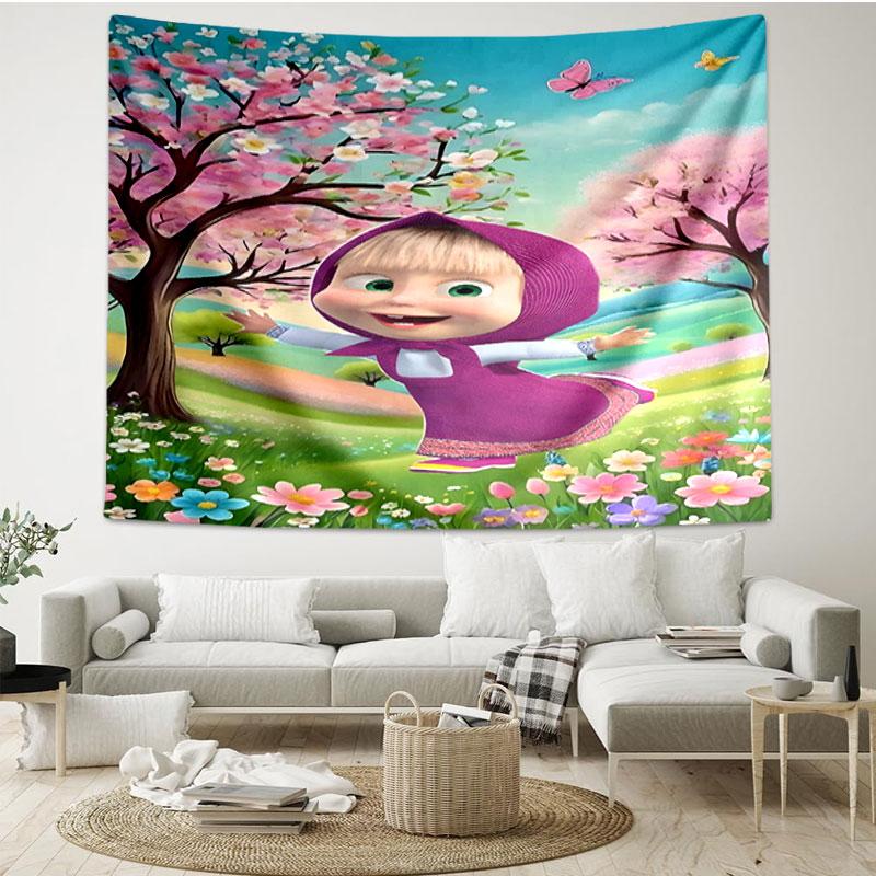 cartoon animation Print Tapestry - Portable Wall Decor Cloth, for Home, Dorm, Travel, Bedroom, Living Room - Ideal Birthday Housewarming Gift