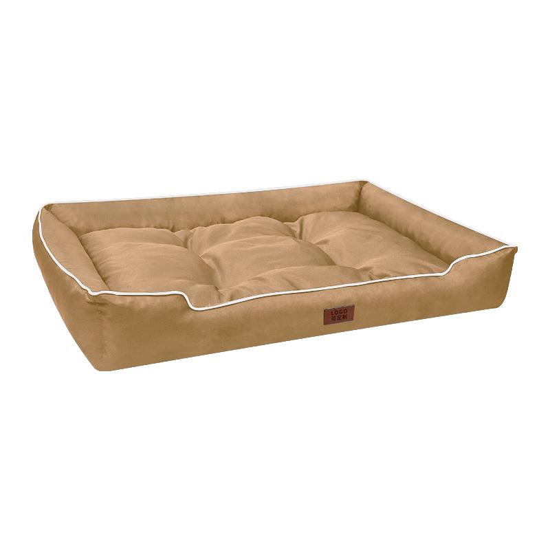 Luxury Removable Waterproof Cat Nest Soft High Rebound Scratch Resistant Wear-resistant All Seasons Square Dog Bed Hundezubehör