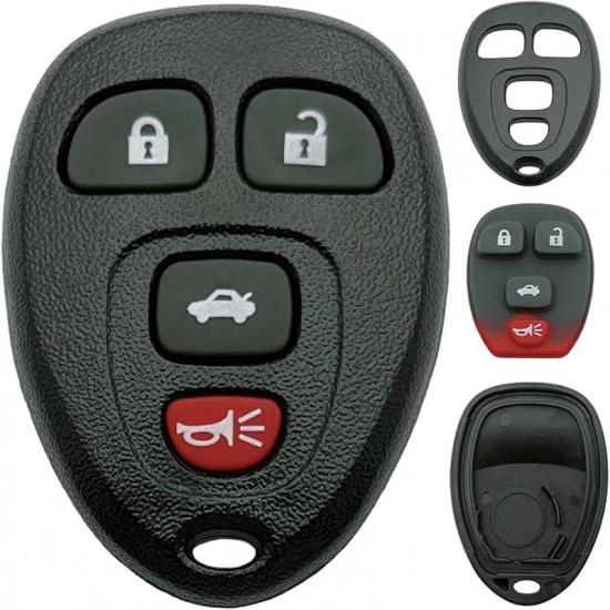 Replacement Key Fob Shell Case Fits for Chevy 2007-2014 Equinox Avalanche Silverado Escalade Tahoe Suburban GMC Yukon OUC60270, OUC60221 Keyless