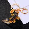 Goldfish Keychain Handmade Natural Resin Fish Pendant Keyring Bag Car Key Accessories Whimsical Office Decor