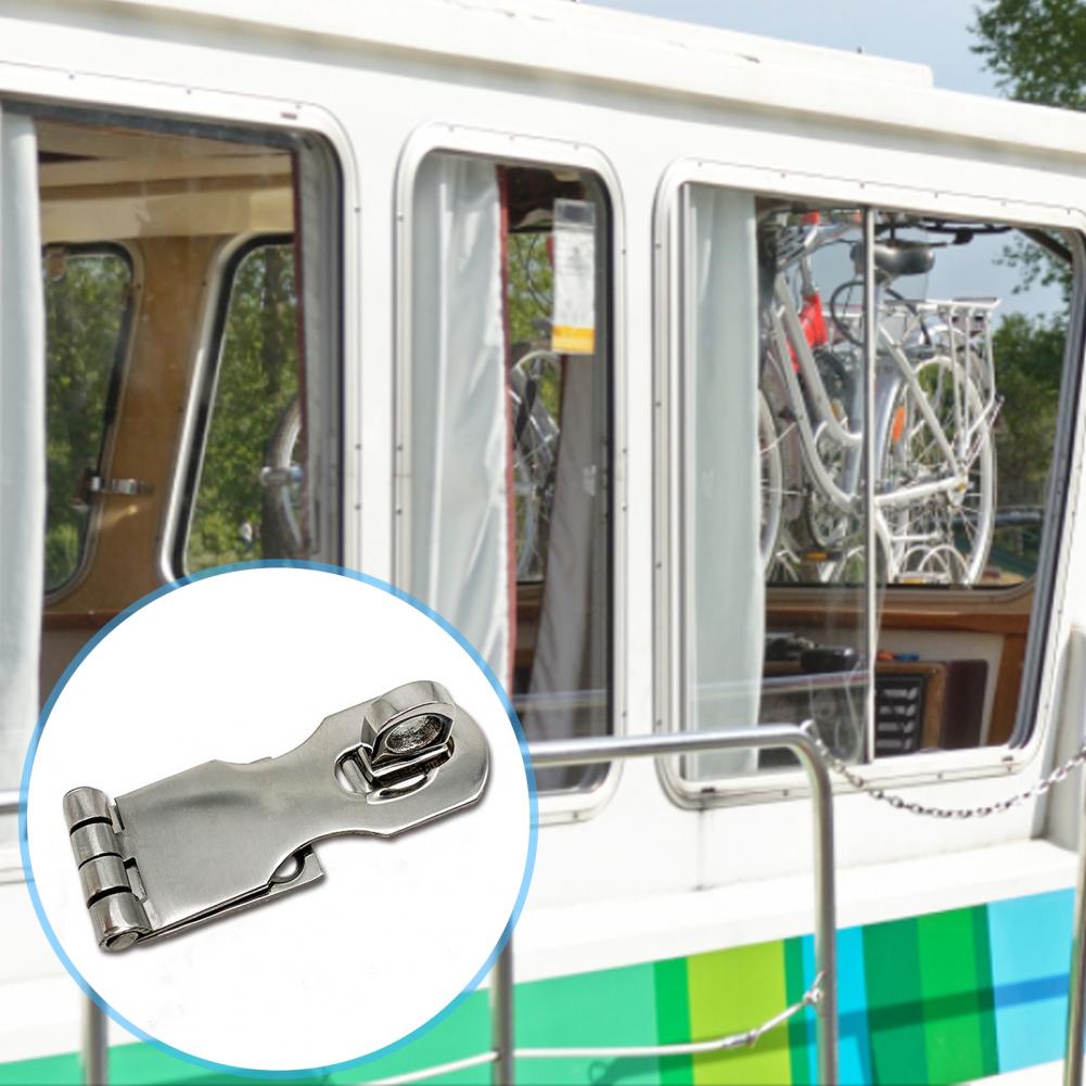 Great Door Safety Hasp Simple Installation Practical Boat Safety Hasp Boat Safety Padlock Hasp Accessory