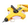 Round Disc Fiberglass Tape Measure with Yellow Shell: 30m, 50m, 100m Options
