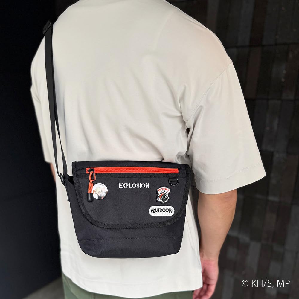 Hero Academia x OUTDOOR Flap Shoulder Bag with Can Badge ODHA02 Orange [My PRODUCTS]