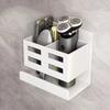 New Hole-Free Multifunctional Washbasin Storage Tube Bathroom Toothbrush Razor Storage Rack Wall-Mounted Bathroom Supplies