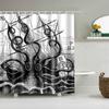 Animals Octopus Wolf Lion Seahorse Turtle Shower Curtains Bathroom Curtain Frabic Waterproof Polyester Bathroom Curtain Hooks