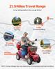 Heavy Duty 4-Wheel Mobility Scooters for Seniors & Adults, 500lbs Capacity, 35 KM 3-Speed Long Range, 1000W All Terrain Electric Recreational Scooter