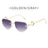 Vintage Rimless Sunglasses  Women Gradient Sunglasses Summer Shades Fashion UV400 Frameless SunGlasses Ladies Eyeglasses