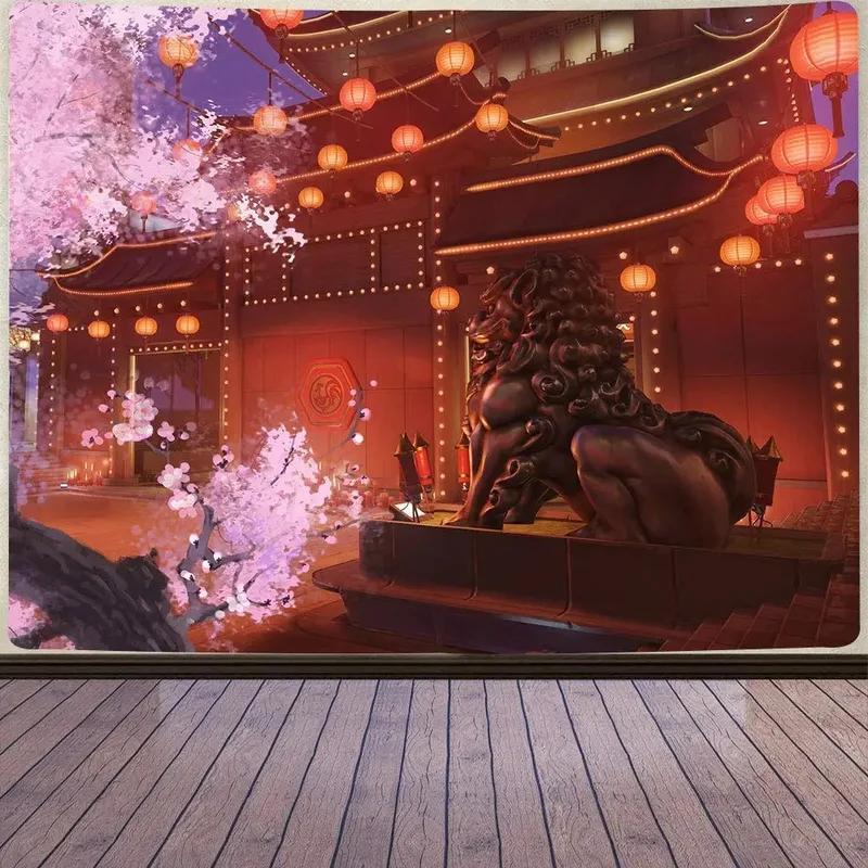 Гобелен в японском стиле аниме — фото 15