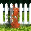 Vintage Rusty Iron Frog Garden Stake Stacked Metal Yard Art Country Outdoor Decor