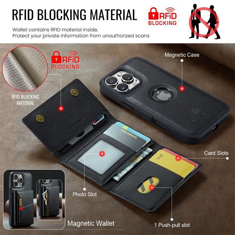 M5 Suitable for Apple IP17 Pro Max Wireless Charging Mobile Phone Case IP15 Pro Max Magnetic Card Case Protective Case