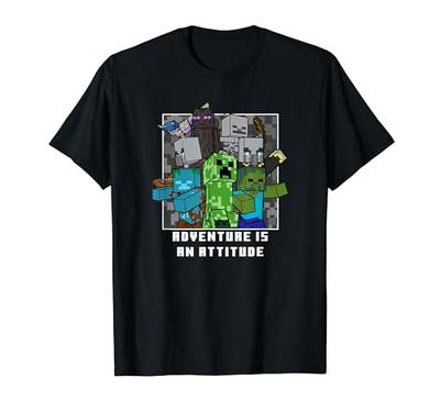 Minecraft Adventure Is an Attitude Aggressive Mobs Poster T-Shirt