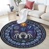 Oceanic Glass Mystery Round Area Rug Under Office Chairs Bedroom Living Room Home Decor