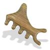 Green Sandalwood Coarse Teeth Massage Comb for Relaxing Scalp Care & Daily Use