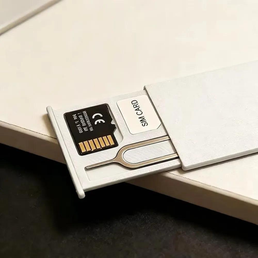 1PCS with Eject Pin 3D Printed SIM Card Storage Box Shockproof 1-Slot TF Card Secure Storage Box 2-Slots SIM Card