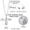 U7 Cremation Urn Jewelry Waterdrop Necklace for Ashes of Loved One Pet Dog Cat Hair Urns Bottle Memory Legacy Jewelry Gift