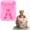 Cartoon Bear Silicone Mould Baby Birthday DIY Cupcake Topper Fondant Cake Decorating Tools Chocolate Gumpaste Candy Clay Resin Moulds