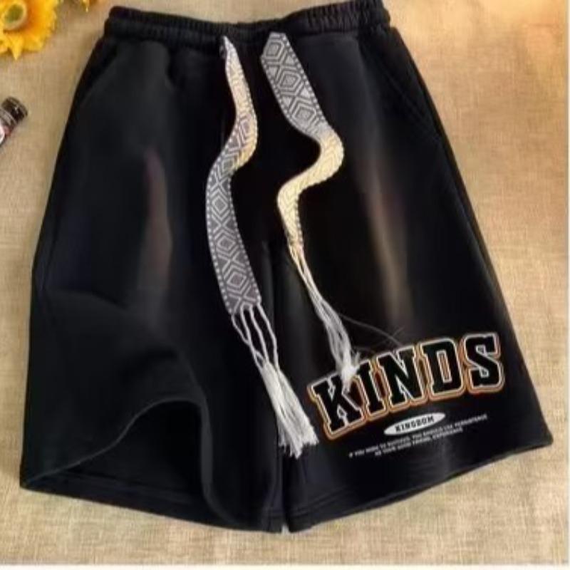 American Basketball Sports Shorts Men's Summer Loose Five-point Sweatpants Youth Medium Pants Versatile