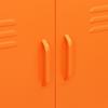 VidaXL Armoire de rangement, Orange 80x35x101,5 cm Acier
